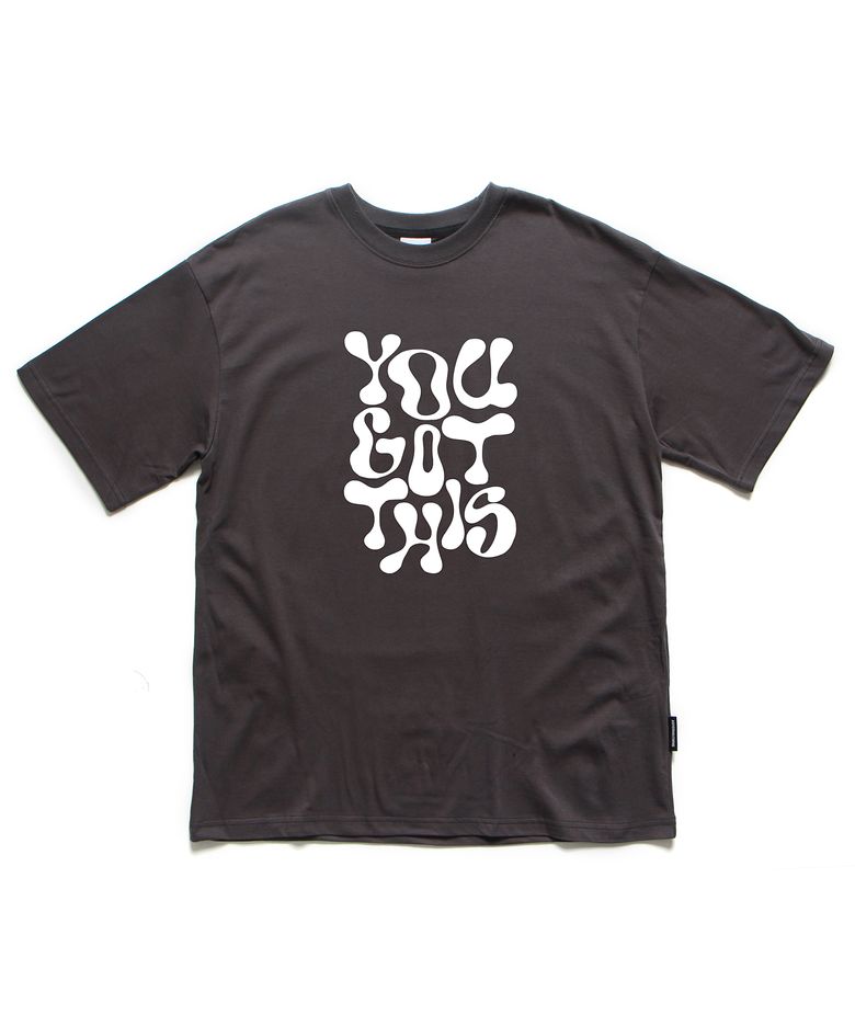 YGT 오버핏 티셔츠 차콜 (YGT T-SHIRT CHARCOAL)