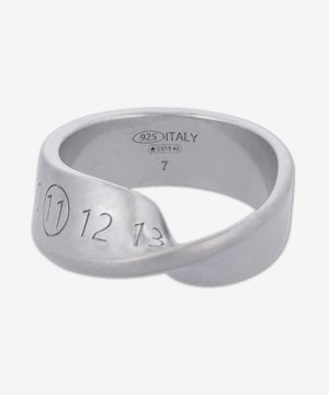 트위스트 넘버링 반지 - 실버 / SM2UQ0031S12975951