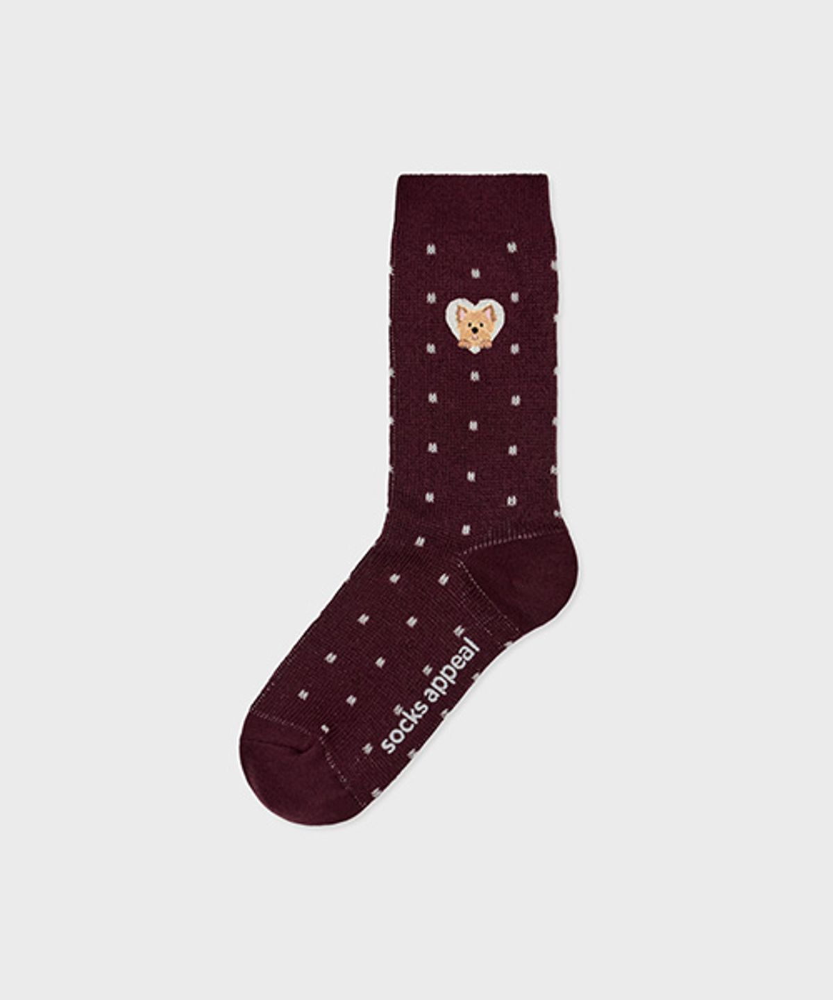 삭스어필(SOCKS APPEAL) dot embroidery yorkshire terrier