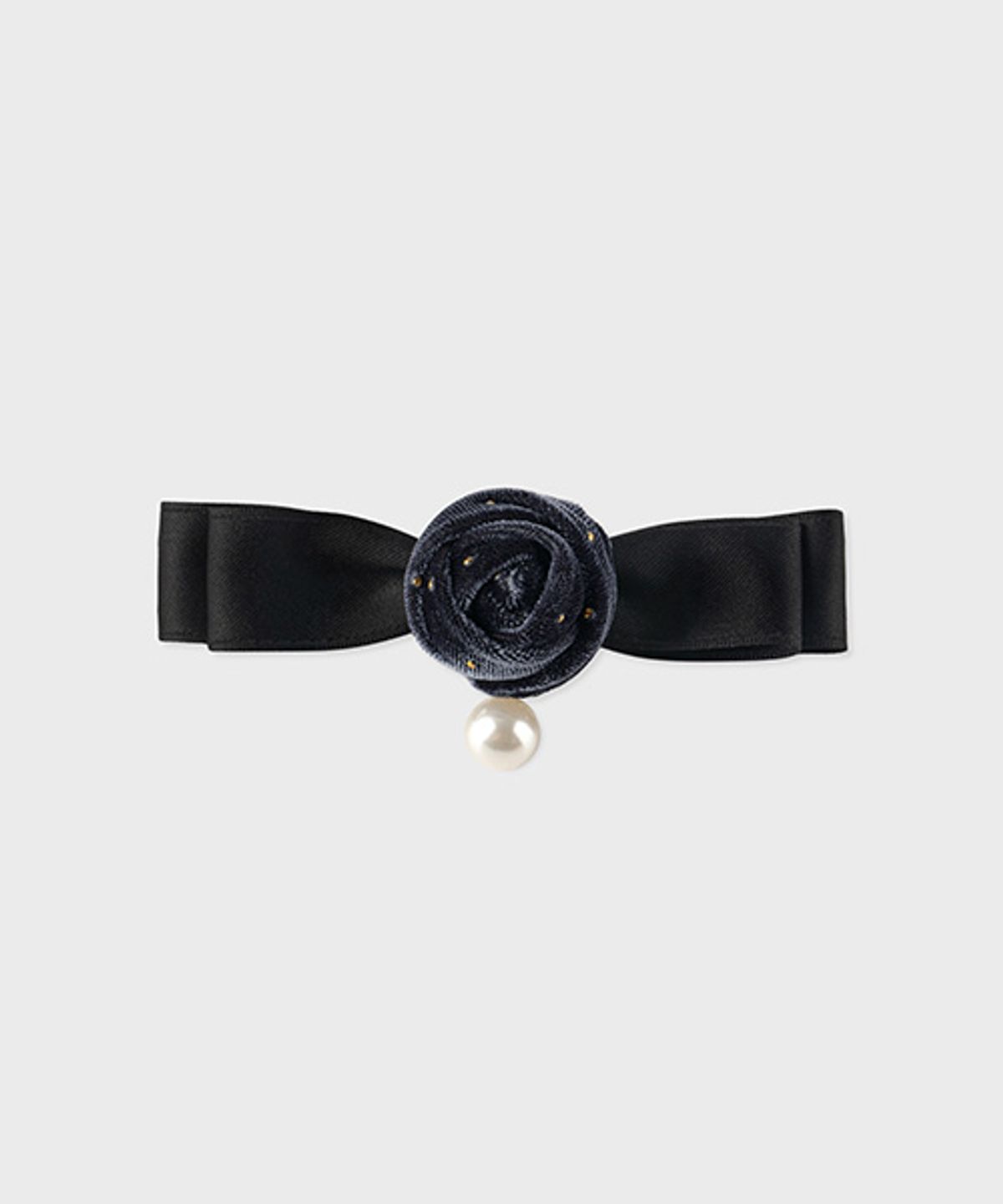 삭스어필(SOCKS APPEAL) pearl dot rose hair pin