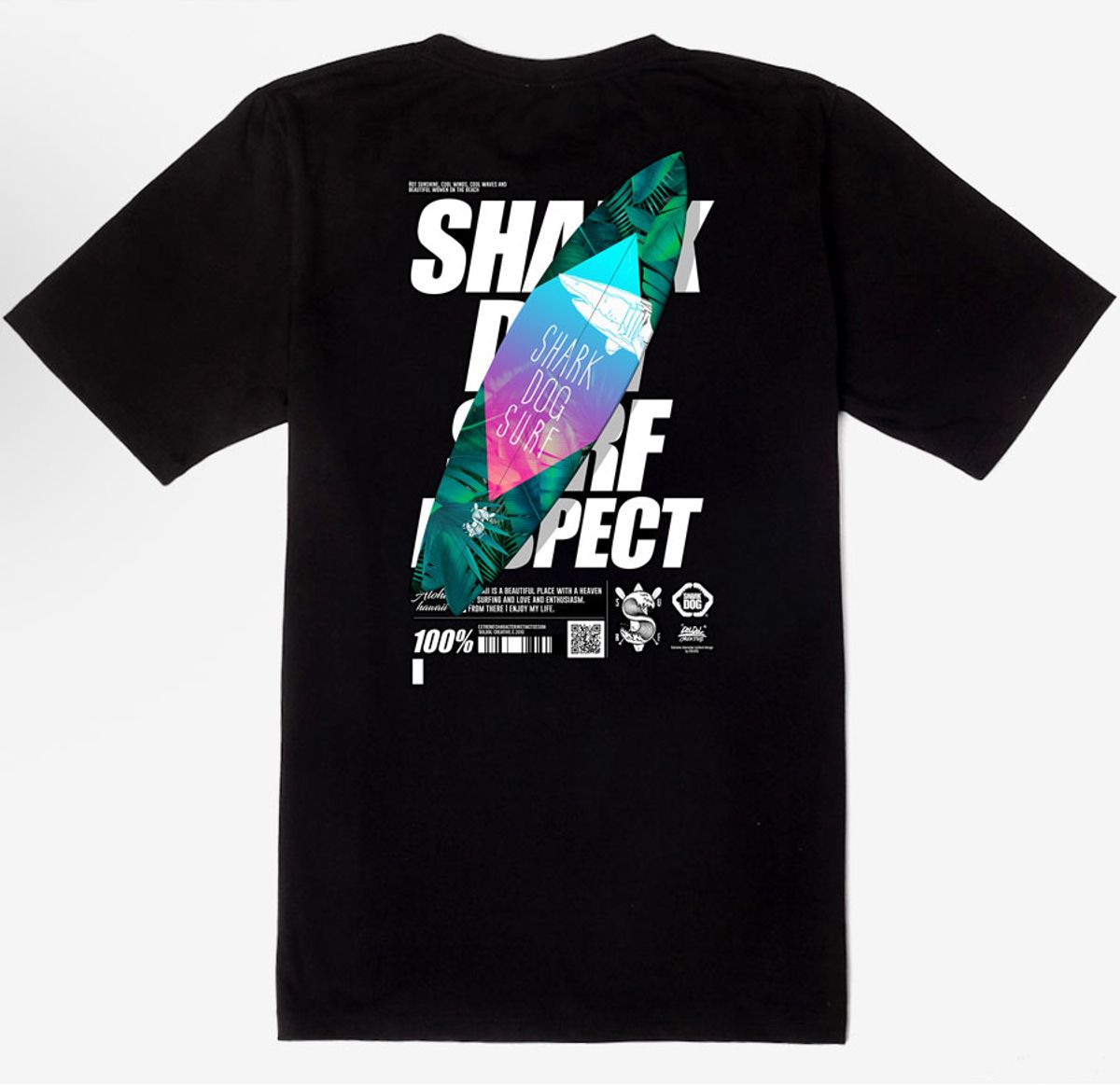 돌돌(DOLDOL) SHARK-DOG_tshirts-207 샤크독 서핑 하와이 그래픽 티셔츠 반팔티