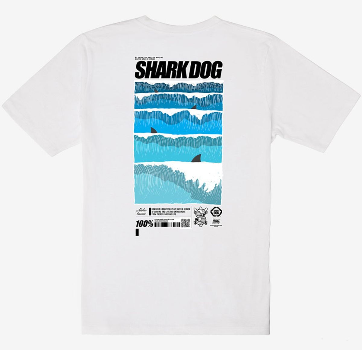 돌돌(DOLDOL) SHARK-DOG_tshirts-208 샤크독 서핑 하와이 그래픽 티셔츠 반팔티