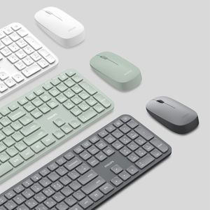 사무실 저소음 슬림 무선 키보드 마우스 세트