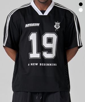 럭비 에어핏 메쉬 져지 하프 슬리브 2COLOR