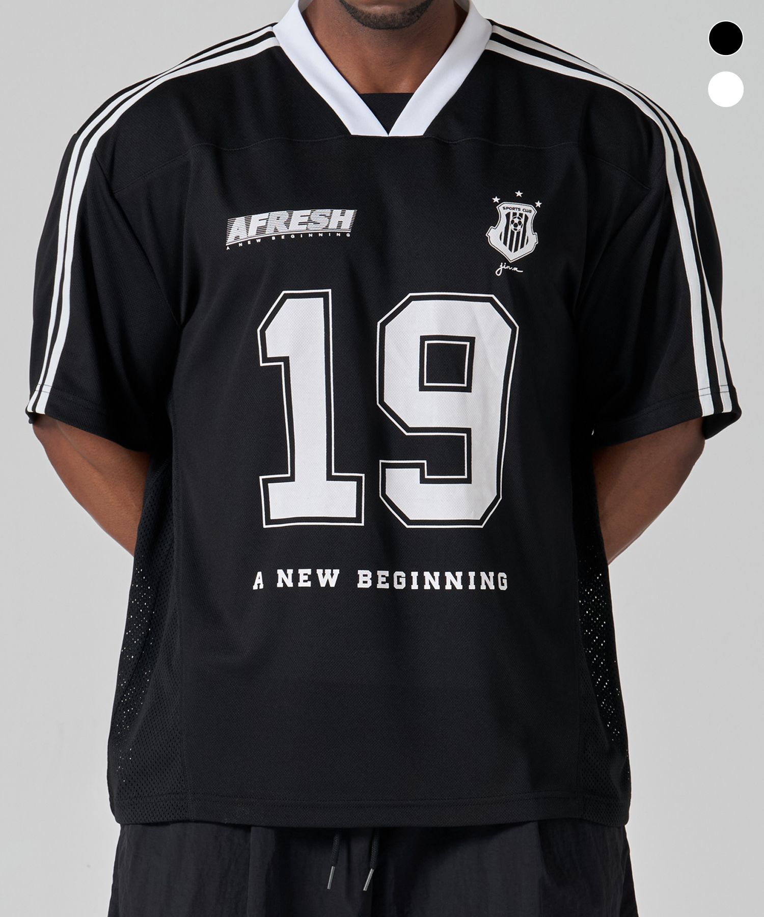 MUSINSA | AFRESH Rugby Airfit Mesh Jersey Half Sleeve 2COLOR