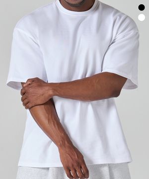 소프트 무지 루즈핏 하프 슬리브 2COLOR