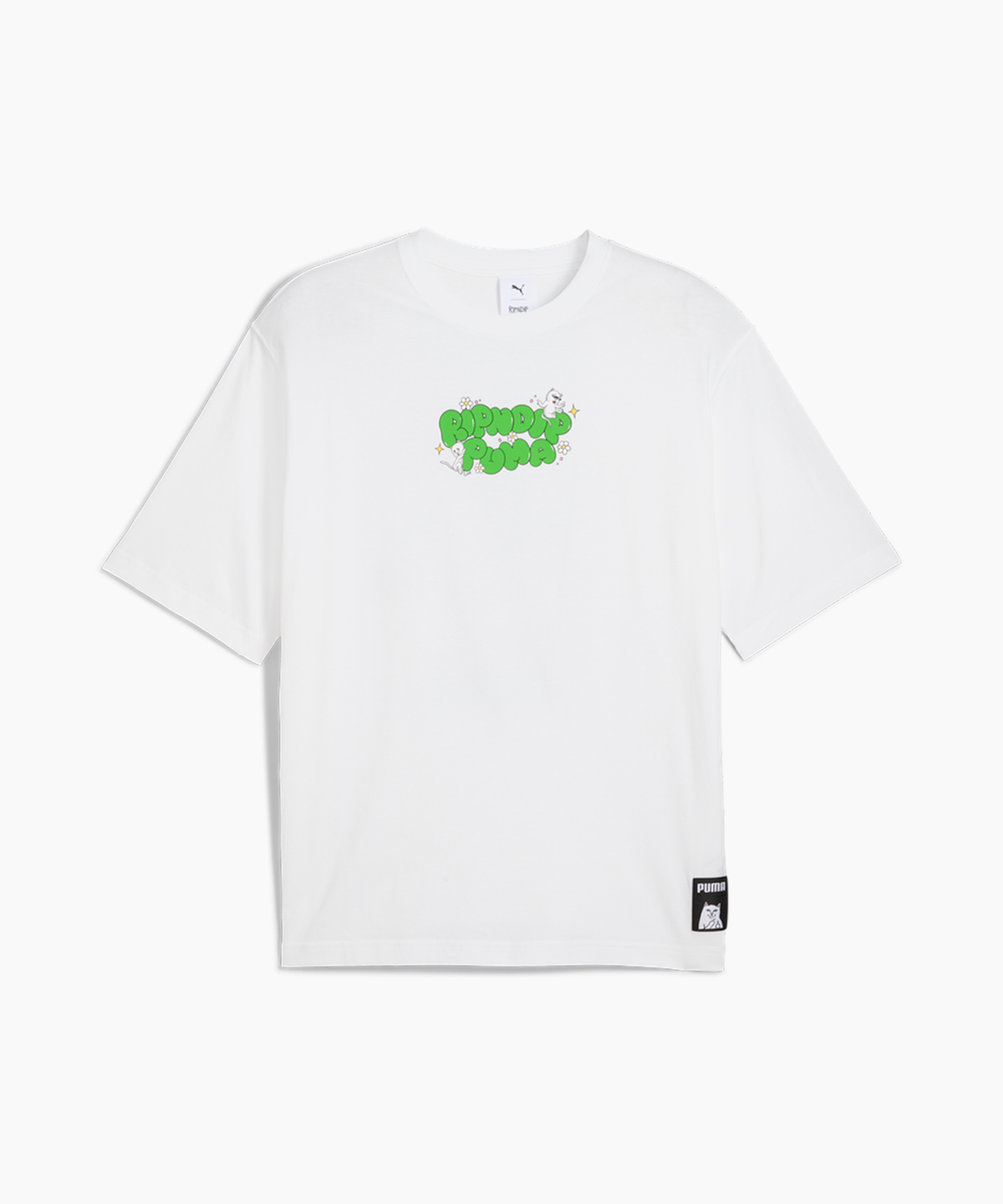 푸마(PUMA) 푸마 X 립앤딥 박시 그래픽 티 - 화이트 / 632413-02