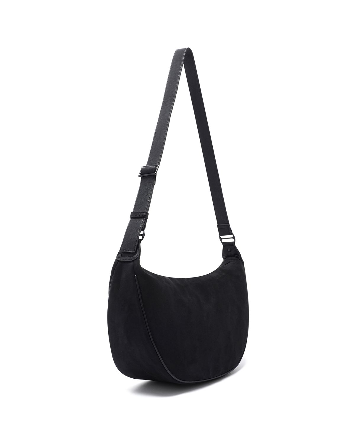 기철(KICHUL) ALL-DAY MIDDLE CROSS BAG (SUADE BLACK)