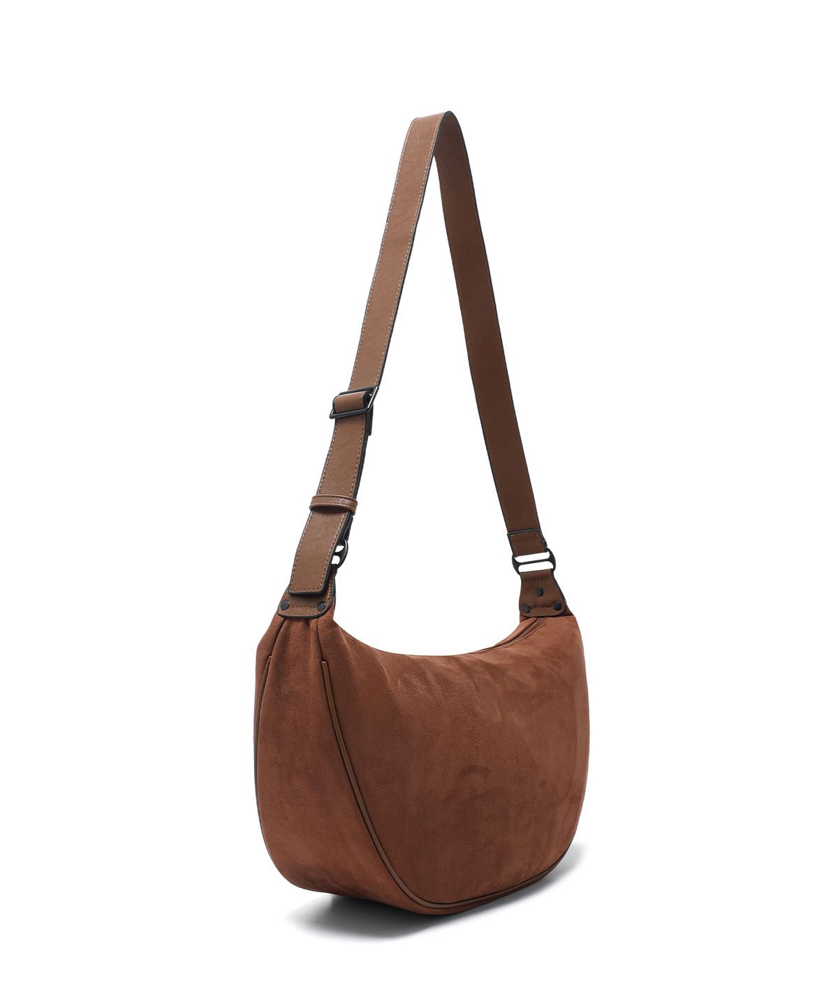 기철(KICHUL) ALL-DAY MIDDLE CROSS BAG (SUADE BROWN)