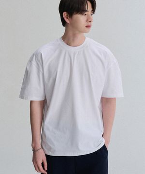 리사이클 절개 반팔티 (White)