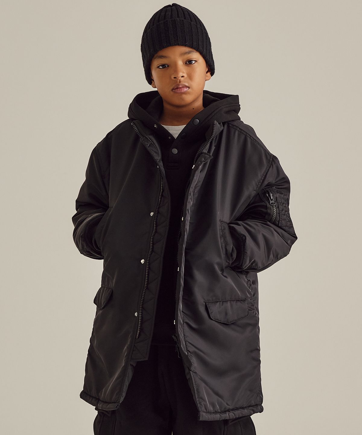 테이크이지 키즈(TAKEASY KIDS) 자이언트핏 봄버 자켓 (블랙)