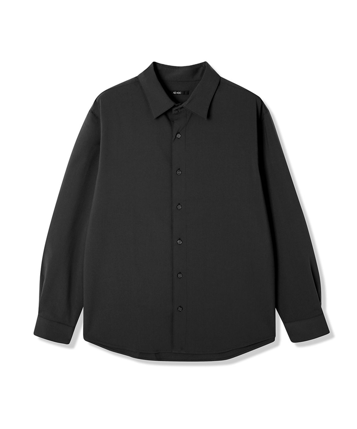 애드호크(ADHOC) 남성 우븐 베이직 긴팔 셔츠 (BLACK) (HB8LS30)