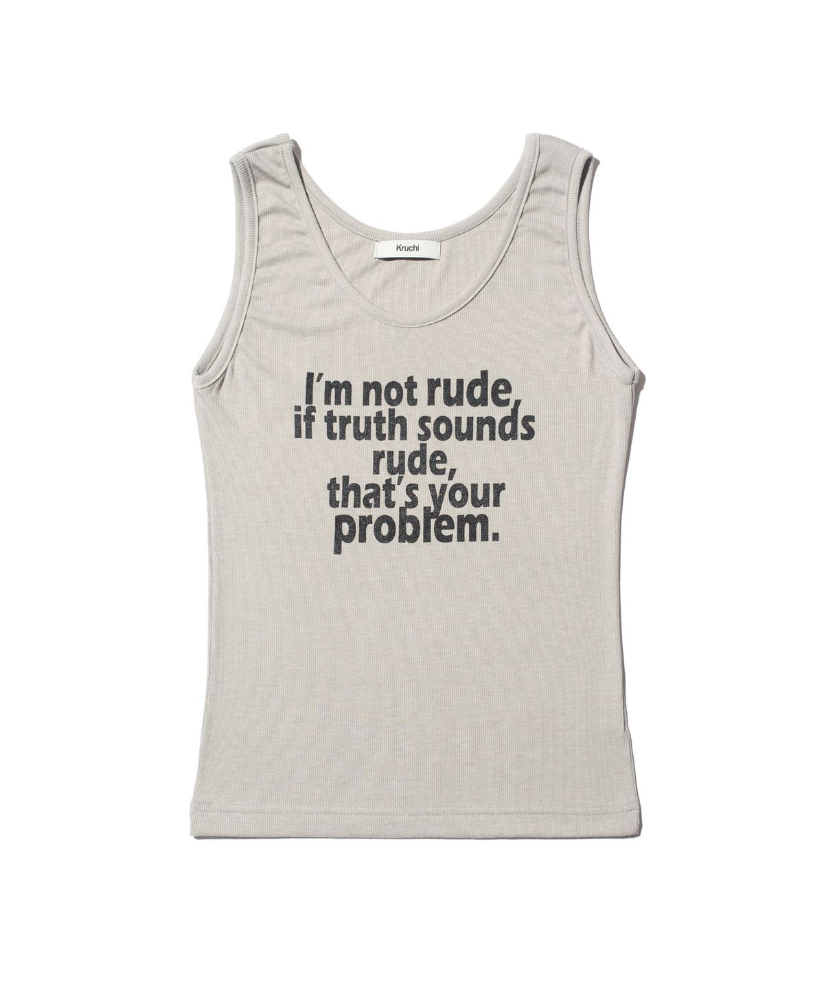 크루치(KRUCHI) RUDE Sleeveless (GREY) WOMENS