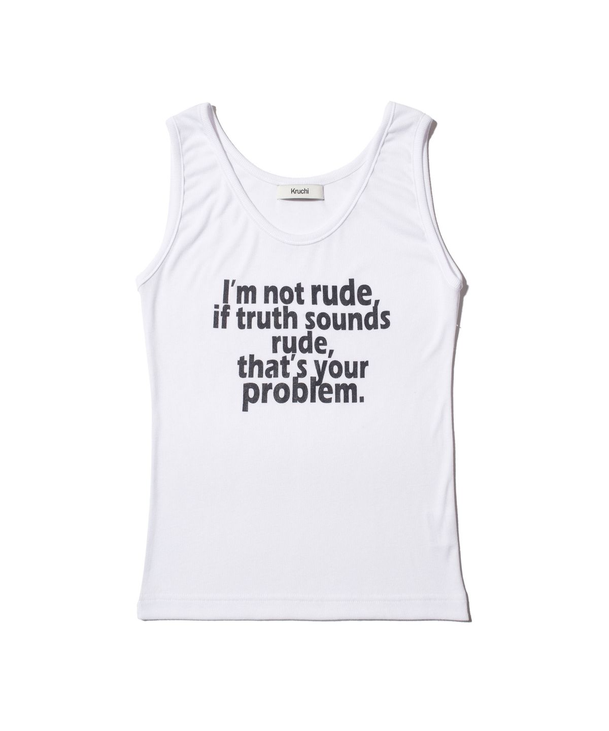 크루치(KRUCHI) RUDE Sleeveless (WHITE) WOMENS