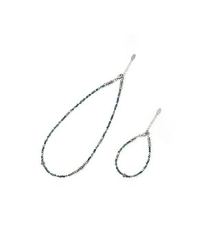 [SET] 그린 비즈 목걸이 팔찌