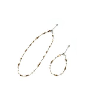 [SET] 아이보리 비즈 목걸이 팔찌