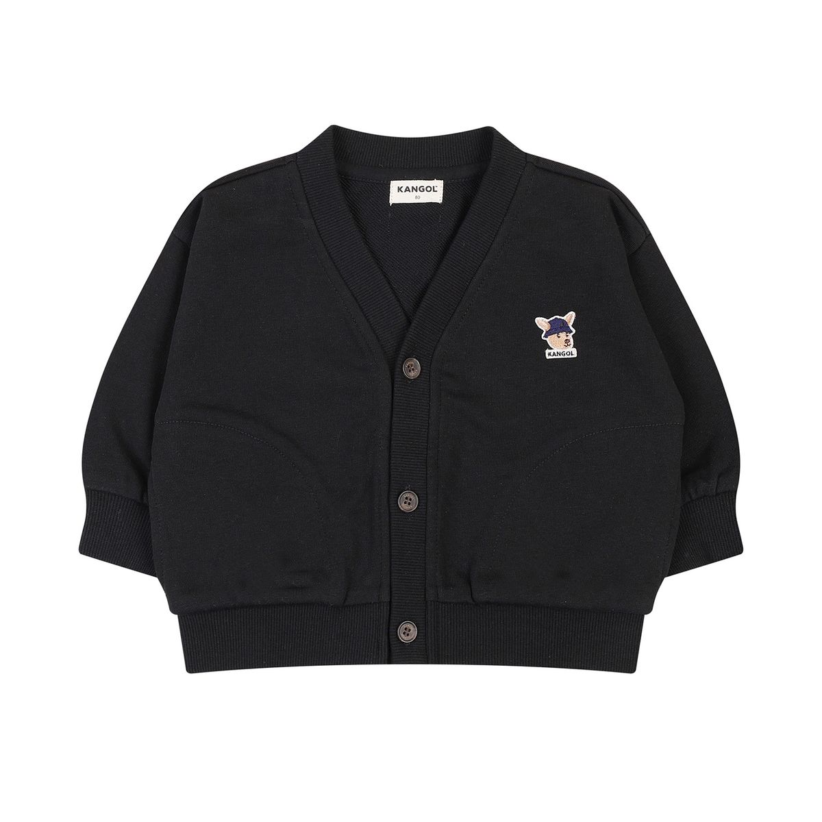 캉골키즈(KANGOL KIDS) [베이비] 루 심볼 져지 가디건 RC 0967 블랙