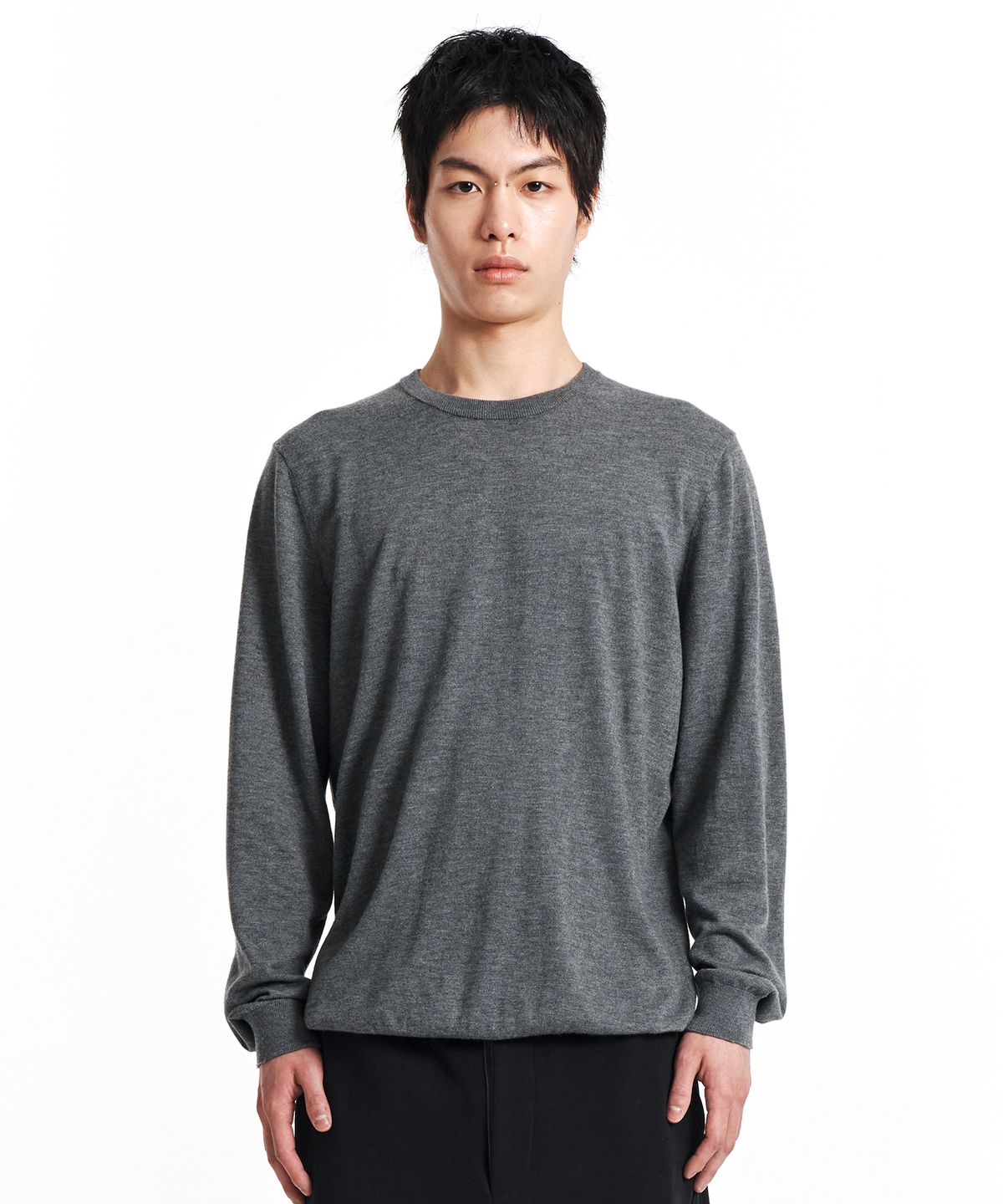 기철(KICHUL) Core Layer Knit Top (Grey)