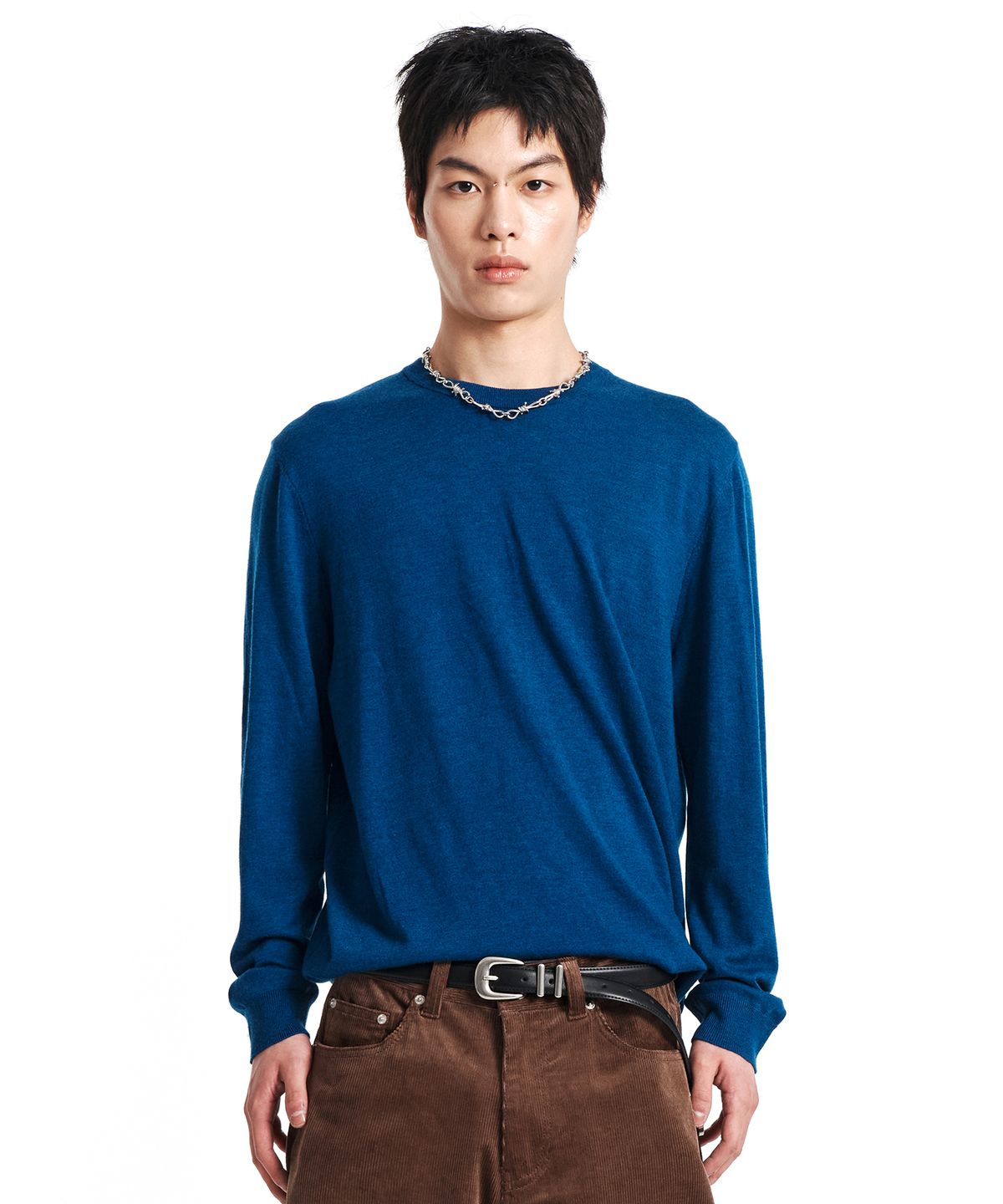 기철(KICHUL) Core Layer Knit Top (Blue)