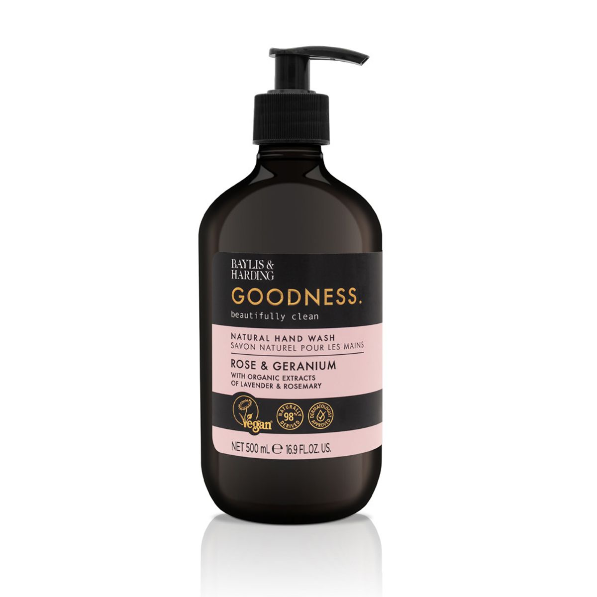 베일리스앤하딩(BAYLIS & HARDING) 굿니스 로즈 앤 제라늄 핸드워시 500ml