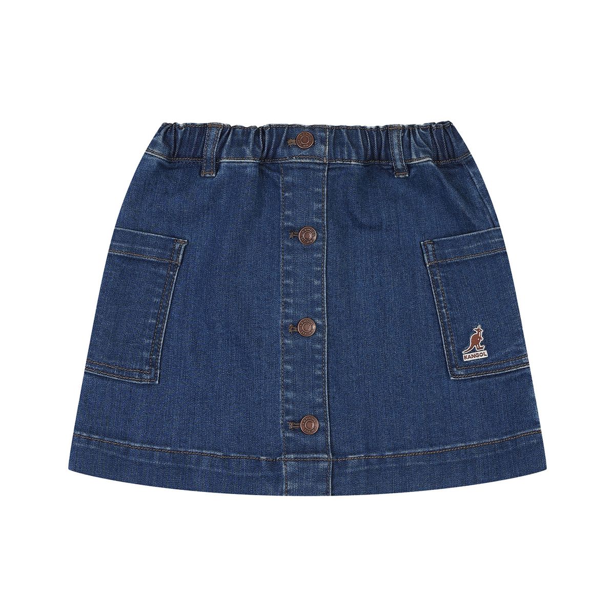 캉골키즈(KANGOL KIDS) 데님 스커트 RC 2102 블루