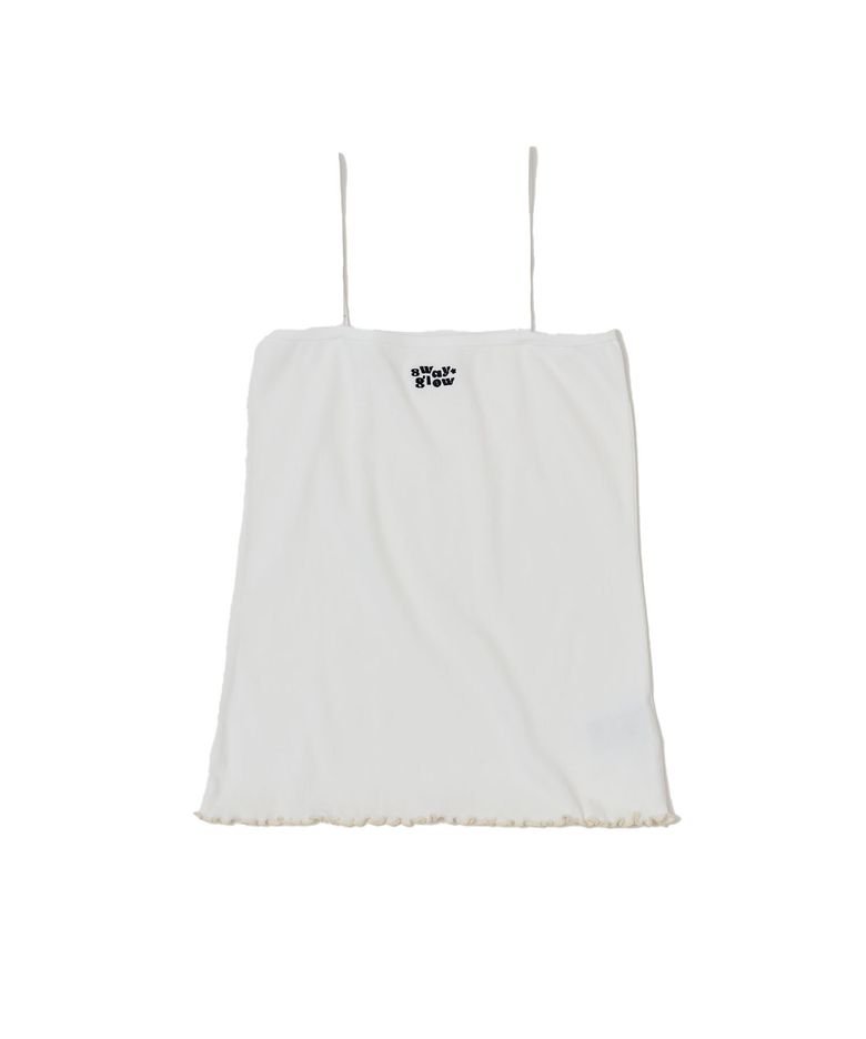 [GIZA COTTON FABRIC]로고 튜브탑 나시_화이트