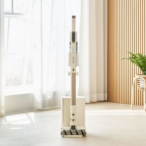 더 퀸 슬림 플러피 듀얼헤드 BLDC 클린스테이션 무선청소기