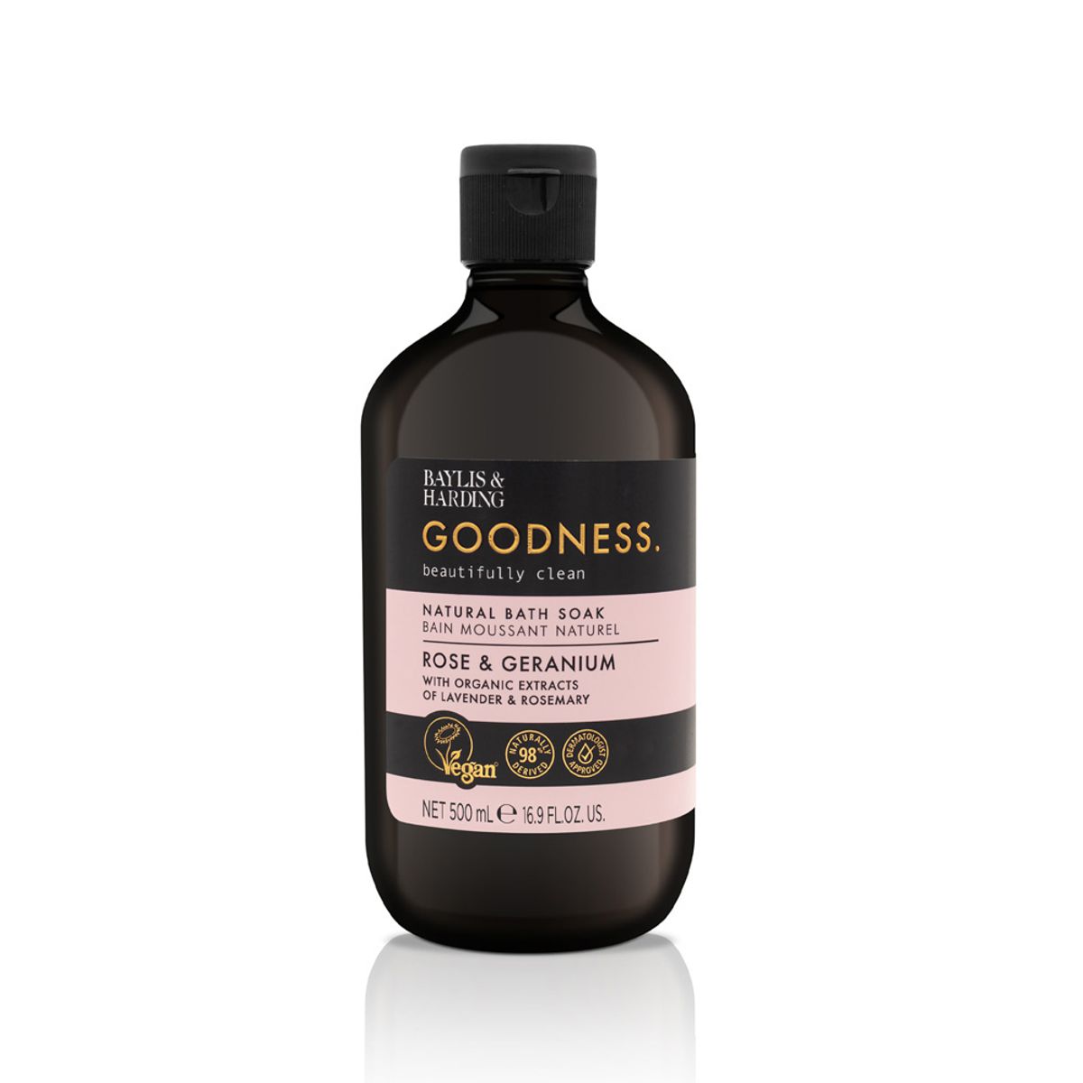 베일리스앤하딩(BAYLIS & HARDING) 굿니스 로즈 앤 제라늄 바스속 500ml