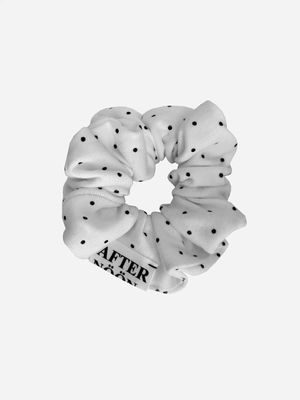 Dot Scrunchie (White)