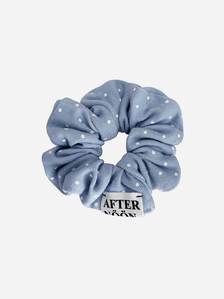 Dot Scrunchie (Baby Blue)