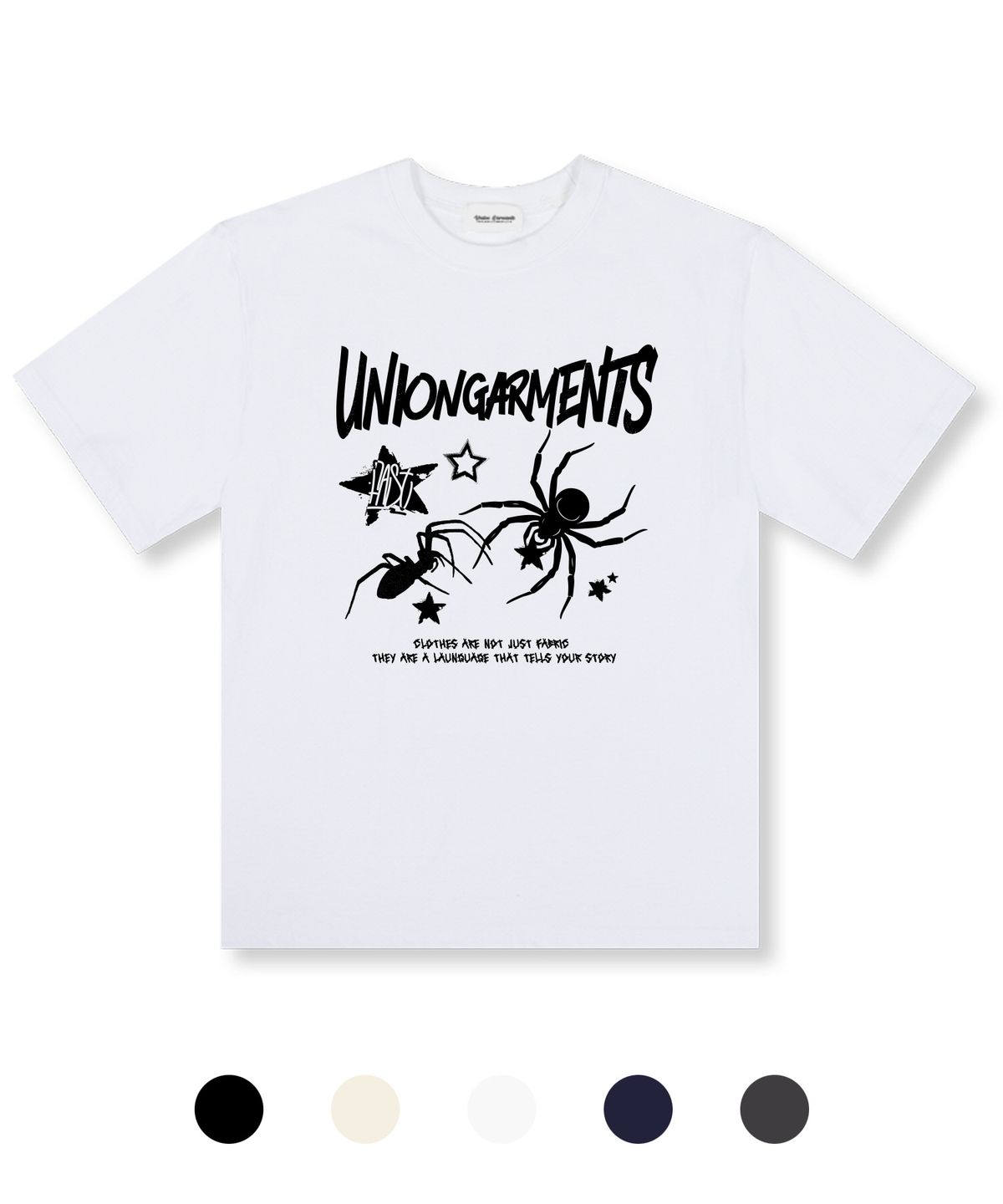 유니온가먼츠(UNION GARMENTS) 스타스파이더 오버핏 반팔 티셔츠 5 COLOR