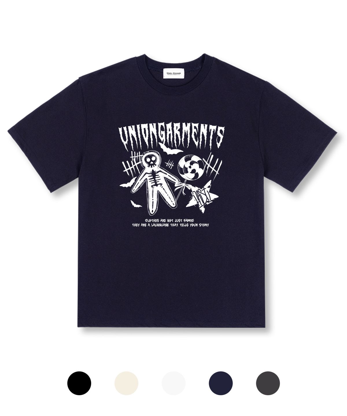유니온가먼츠(UNION GARMENTS) 호러존 오버핏 반팔 티셔츠 5 COLOR