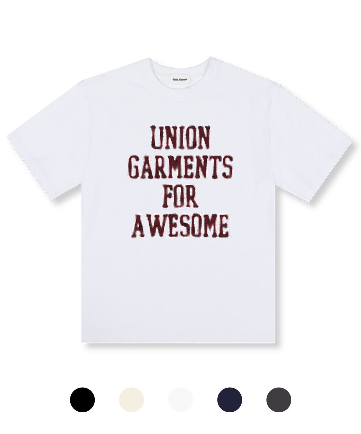 유니온가먼츠(UNION GARMENTS) 도트가먼츠 오버핏 반팔 티셔츠 5 COLOR