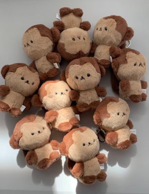 Olivet monkey key-chain 원숭이 올끼끼 키링