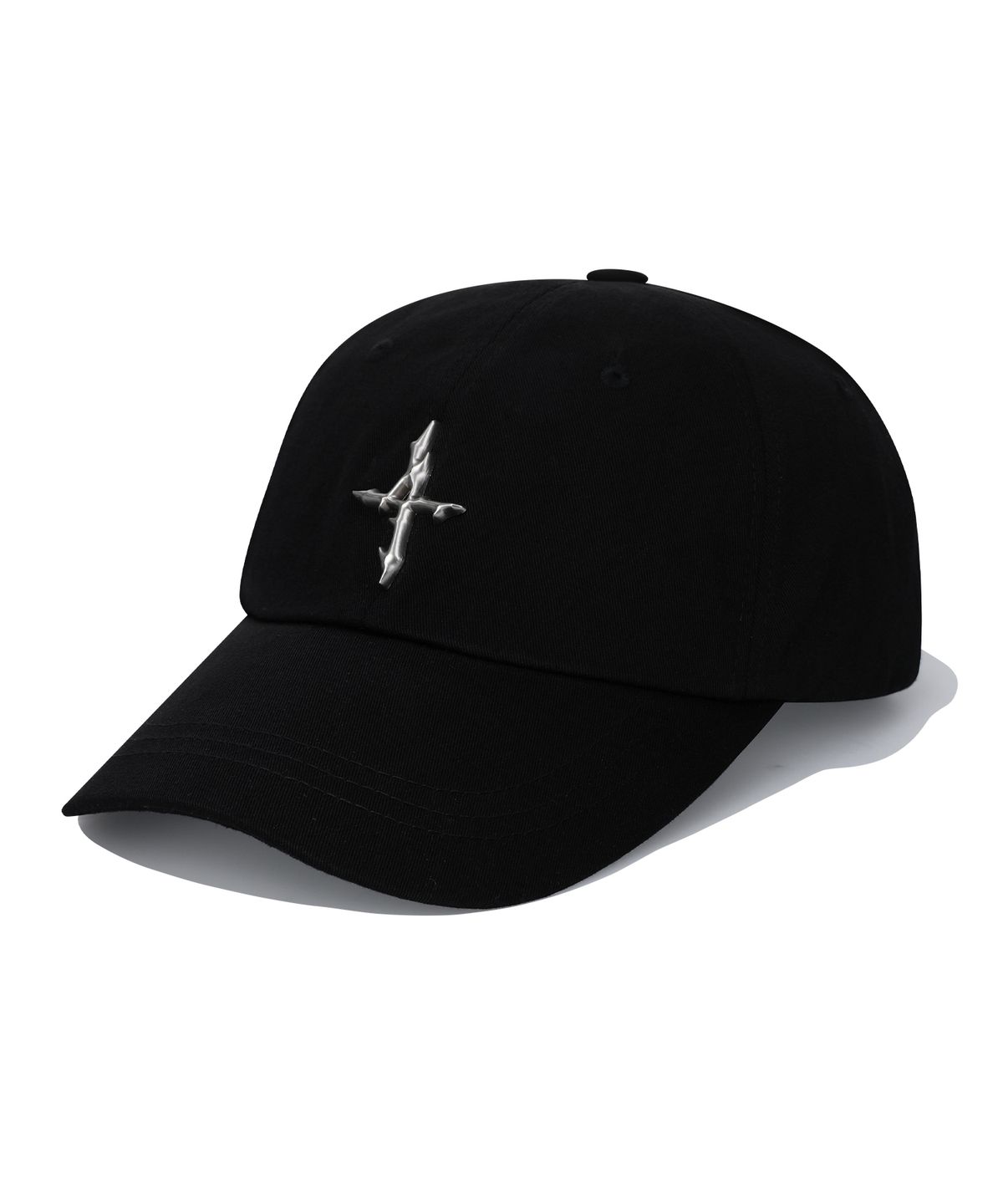 낫포너드(NOT4NERD) 4 Symbol Pendant Cotton Ball Cap - Black