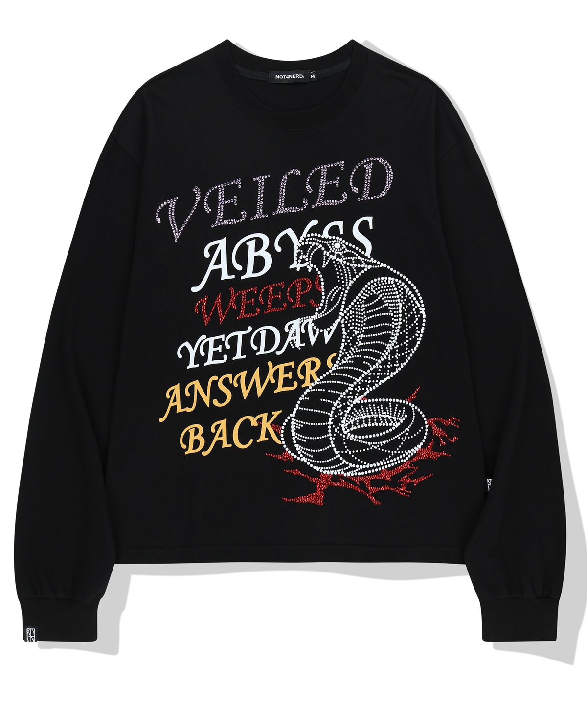 낫포너드(NOT4NERD) Snake Hotfix Long Sleeve - Black