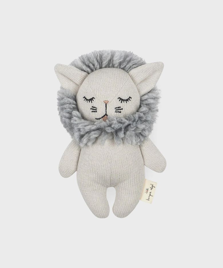 미니 사자 아기 애착인형 Grey