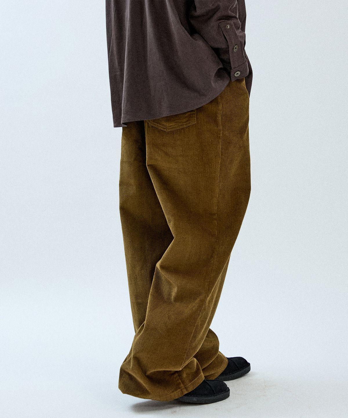 필프(PEALP) Washed Corduroy Flare Pants 5(Olive)