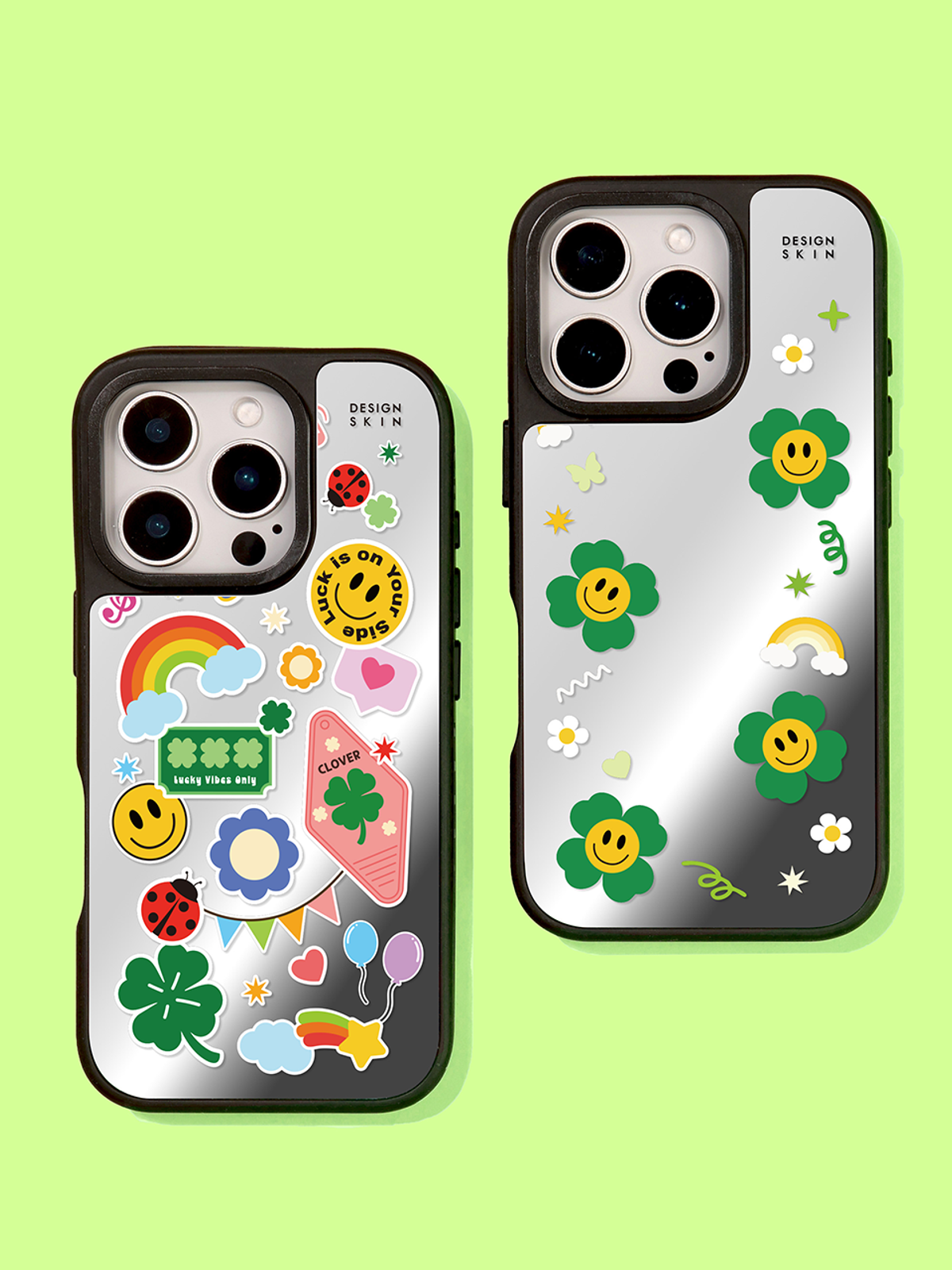 디자인스킨(DESIGNSKIN) 맥세이프 미러 그래픽 케이스_클로버