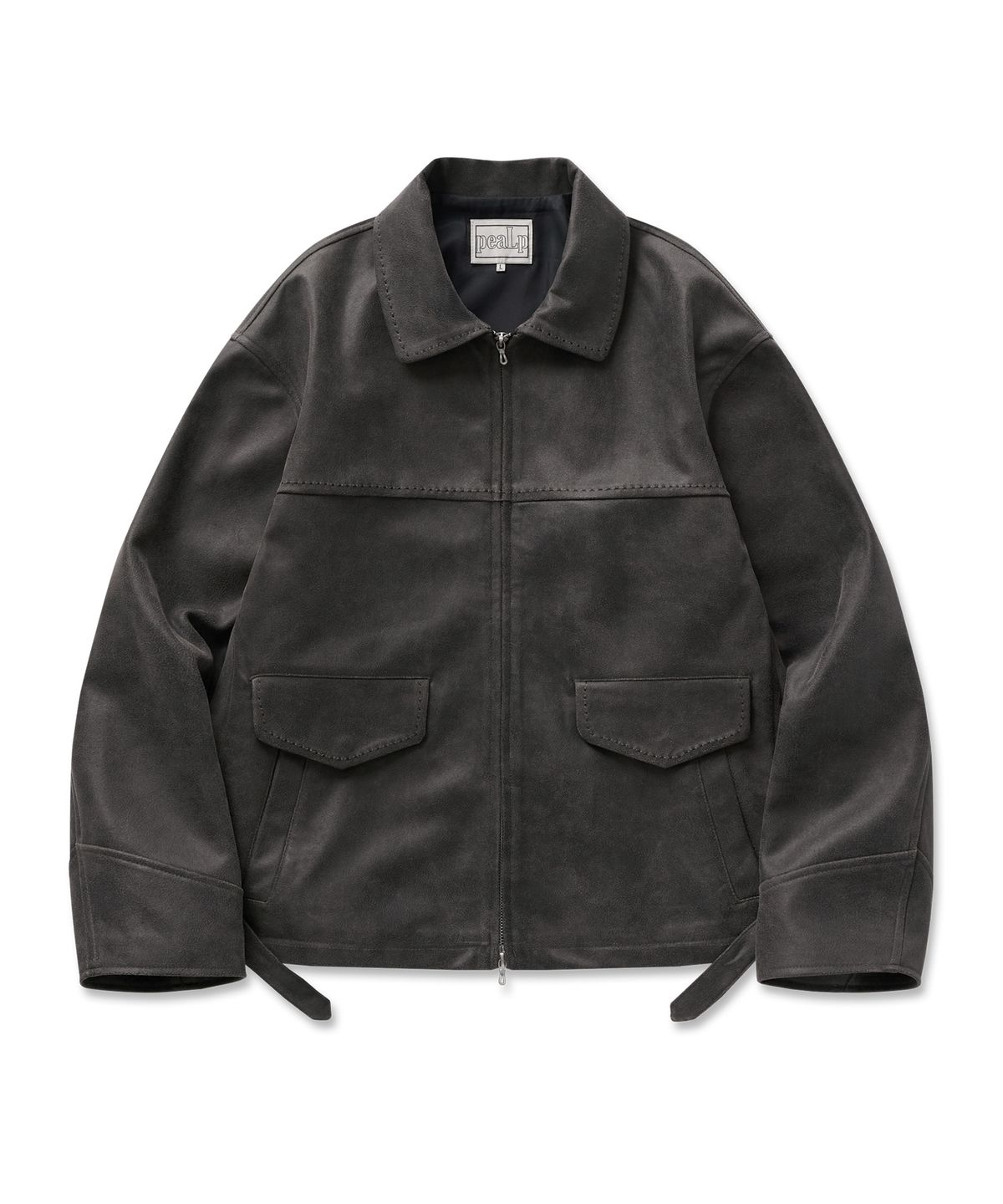 필프(PEALP) Vintage Faux Leather Jumper 14(Black)