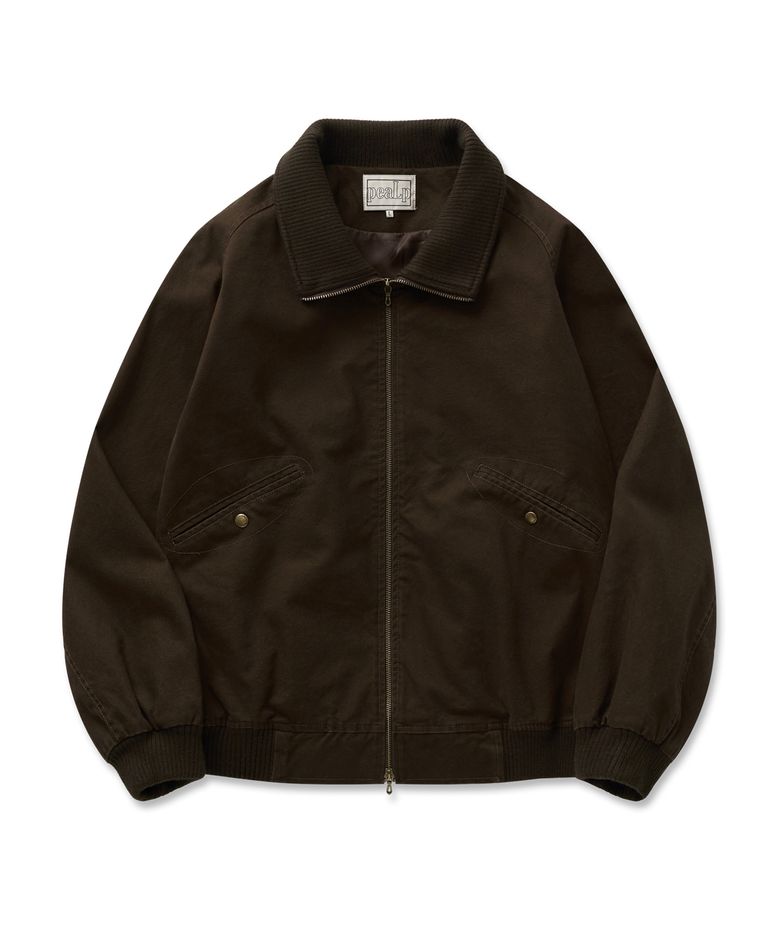 Washed Cotton Tanker Jacket 13(Brown)