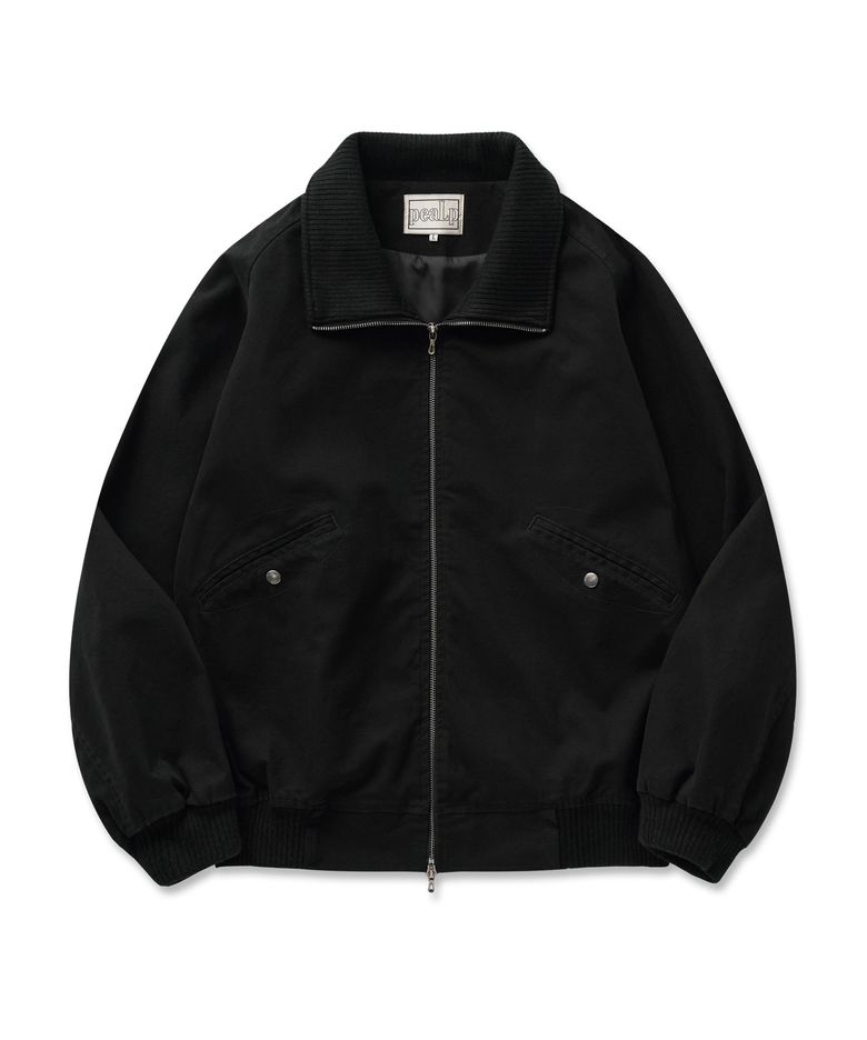 Washed Cotton Tanker Jacket 13(Black)