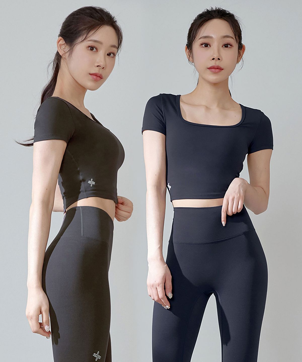 젝시믹스(XEXYMIX) [2PACK] 젤라 인텐션 스퀘어 크롭탑 XT4312F