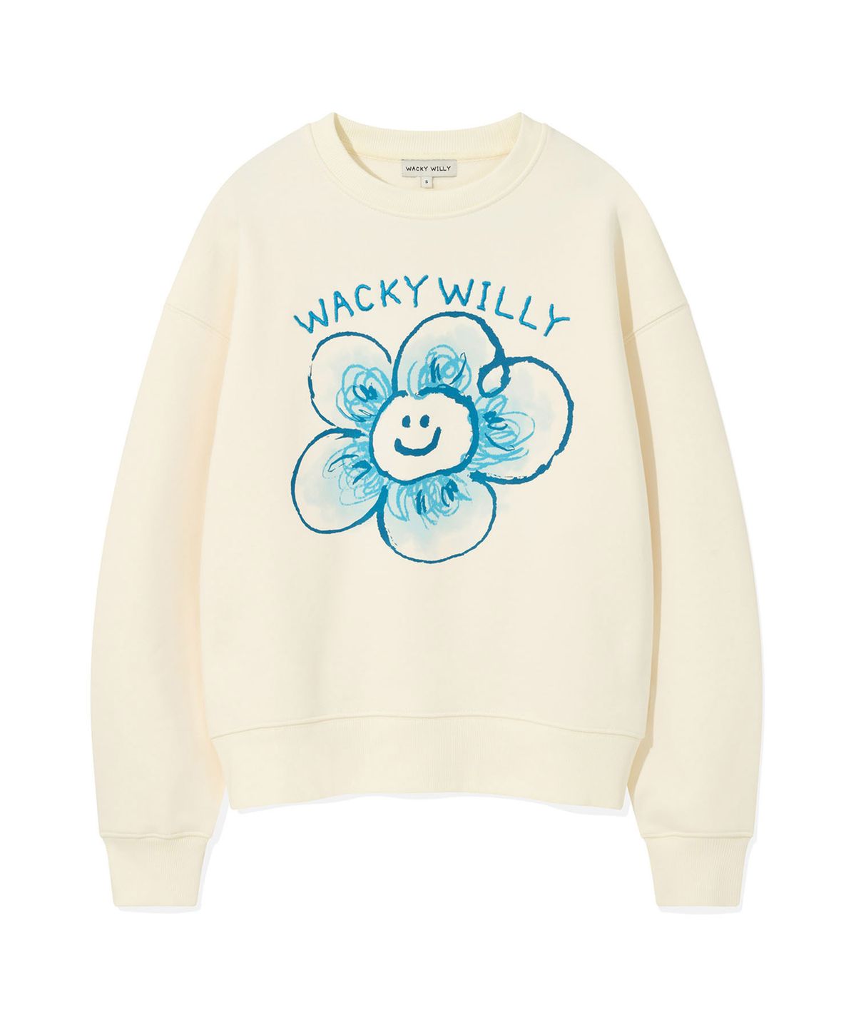 와키윌리(WACKY WILLY) [25FW] 우먼스 빅릴리 그래픽 맨투맨 크림