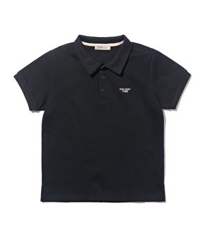 홀리데이 카라 티셔츠 (블랙)