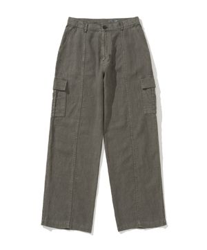 CAESAR CT LINE GARMENT WS LINEN CARGO PANTS #1