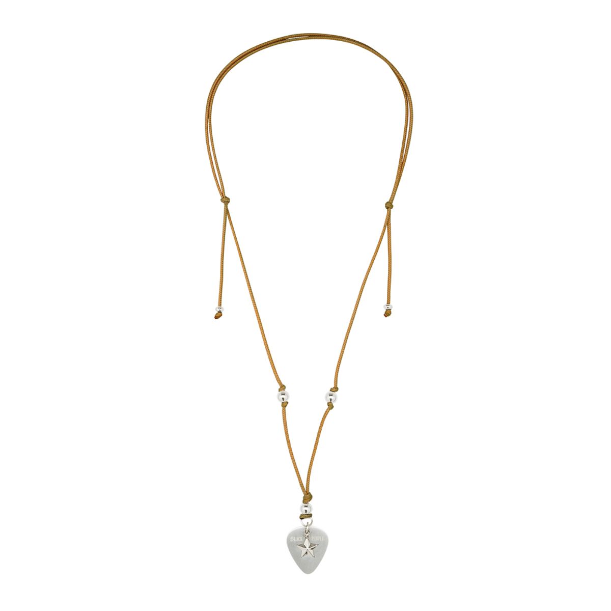 블랙 퍼플(BLACK PURPLE) 히치 피크 스타 목걸이 Hitch Pick Star Necklace_BROWN
