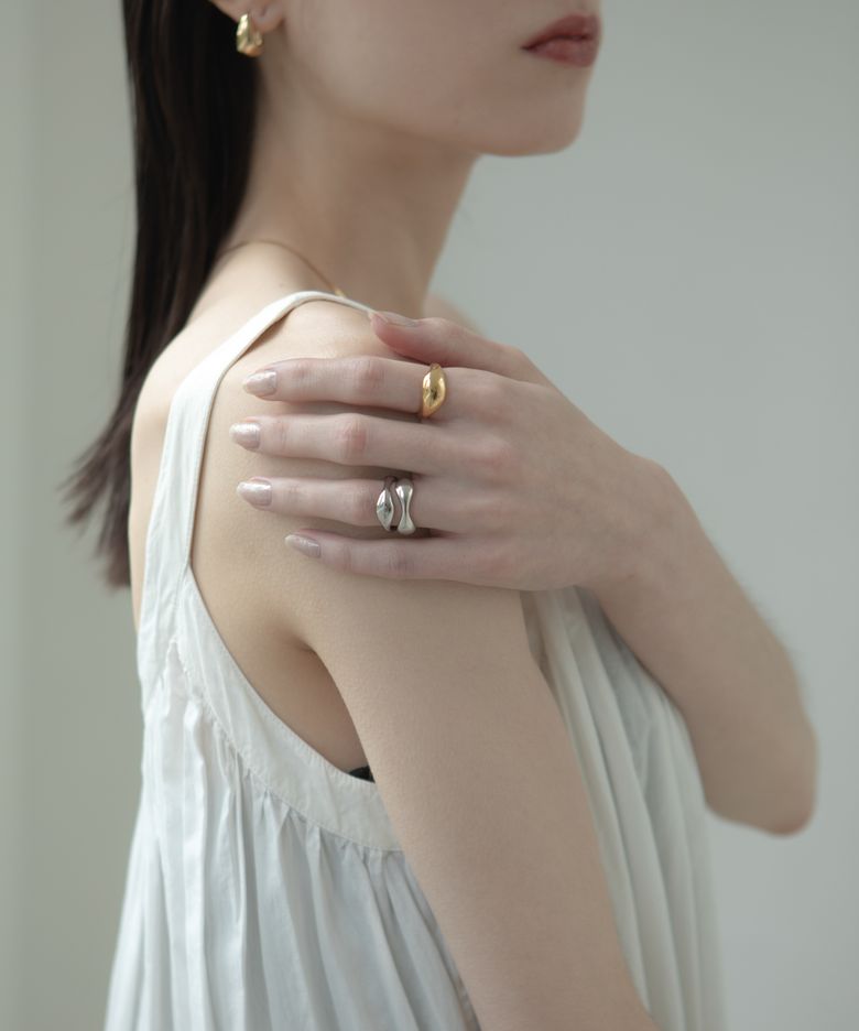 웨이브 반지 2세트 Wave Stack Ring 2 set / Silver