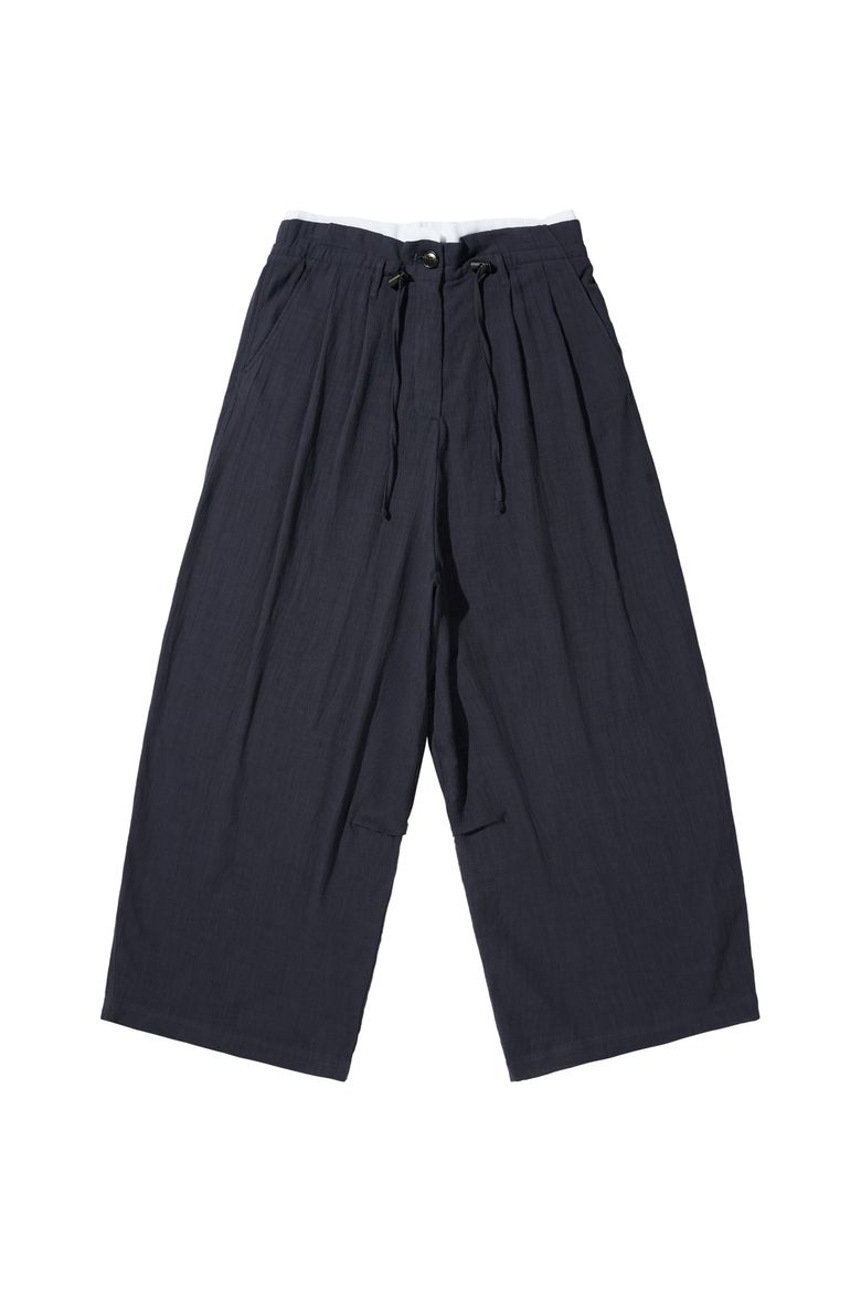 DEINET OLD MONEY LINEN PANTS IN NAVY