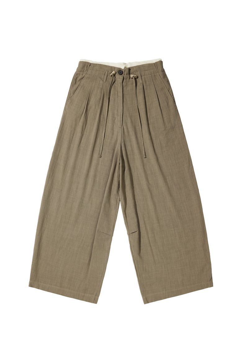 DEINET OLD MONEY LINEN PANTS IN BROWN